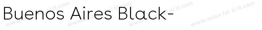 Buenos Aires Black字体转换
